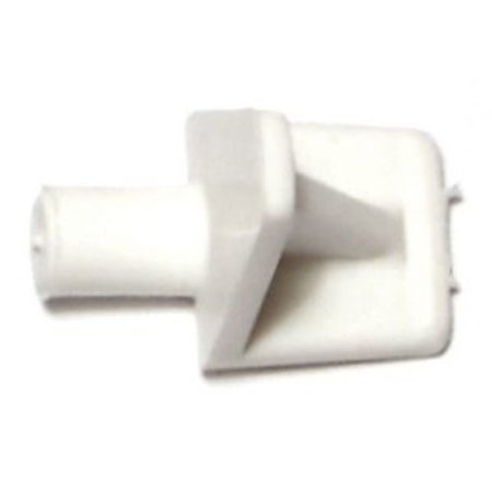 MIDWEST FASTENER 5mm x 13mm x 18mm White Plastic Shelf Supports 20PK 66231